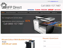 Tablet Screenshot of mfpdirect.co.uk